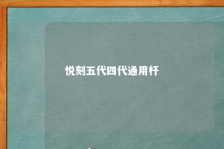 悦刻五代四代通用杆